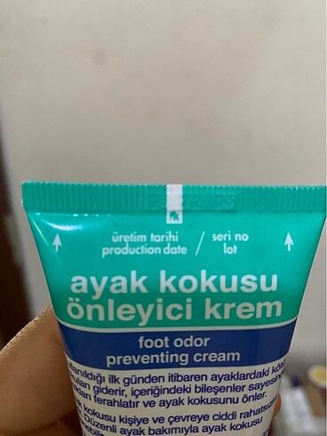 Diğer Ayak kokusu önleyici krem lapitak