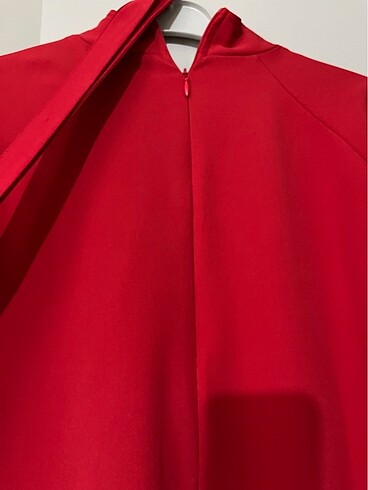 universal Beden kırmızı Renk Uzun kalem elbise