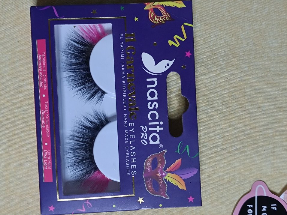 Uçları pembe nascita takma kirpik - Görsel 2