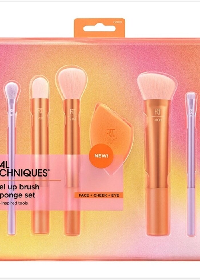 Real Techniques level up brush + sponge set - Görsel 2
