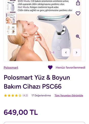 Polosmart EMS Yüz ve Boyun Bakım Cihazı - Görsel 4