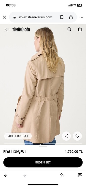 Stradivarius trençkot