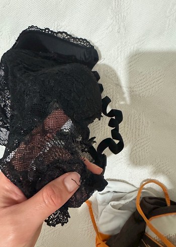 Siyah Dantel Gotik Bralet - Görsel 3