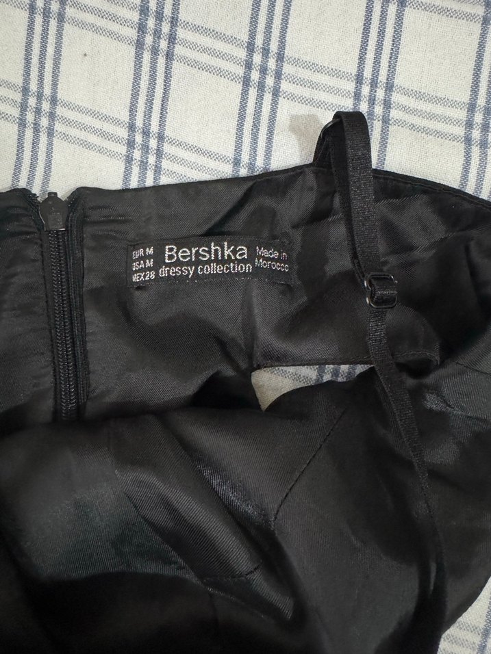 Siyah Pilili Mini Abiye Elbise - Görsel 3