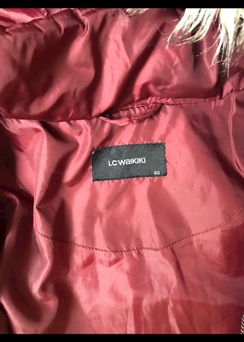 Bordo Kapüşonlu Kadın Kışlık Mont - Görsel 5