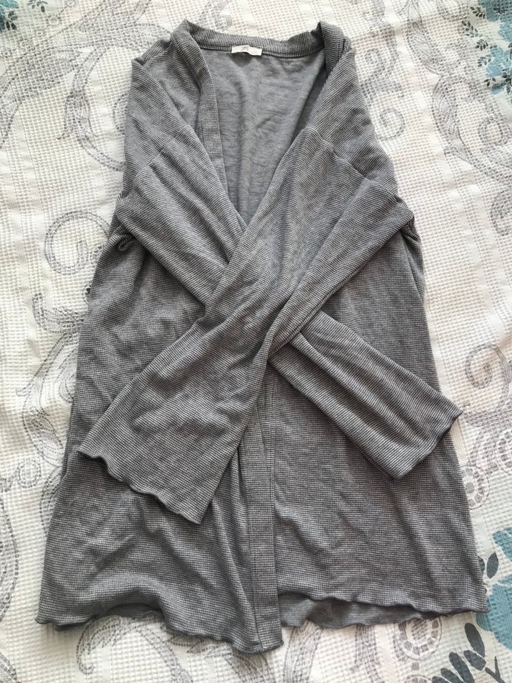 Düğmeli Uzun Kollu Kadın Hırka - Görsel 5