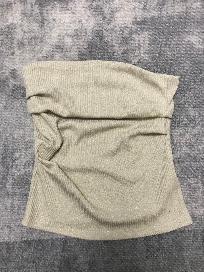 Simli Straplez Üst - Görsel 3