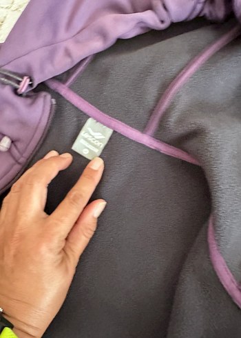 Lescon Kadın İçin Mor Kapüşonlu Fermuarlı Eşofman Takımı