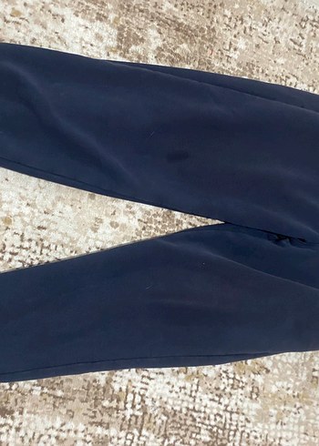 Kadın Lacivert Kumaş Pantolon Velcro Detaylı