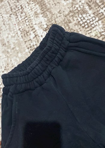 xs Beden Siyah Kadın Rahat Kesim Sweatpant