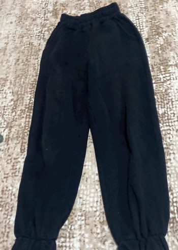 Siyah Kadın Rahat Kesim Sweatpant
