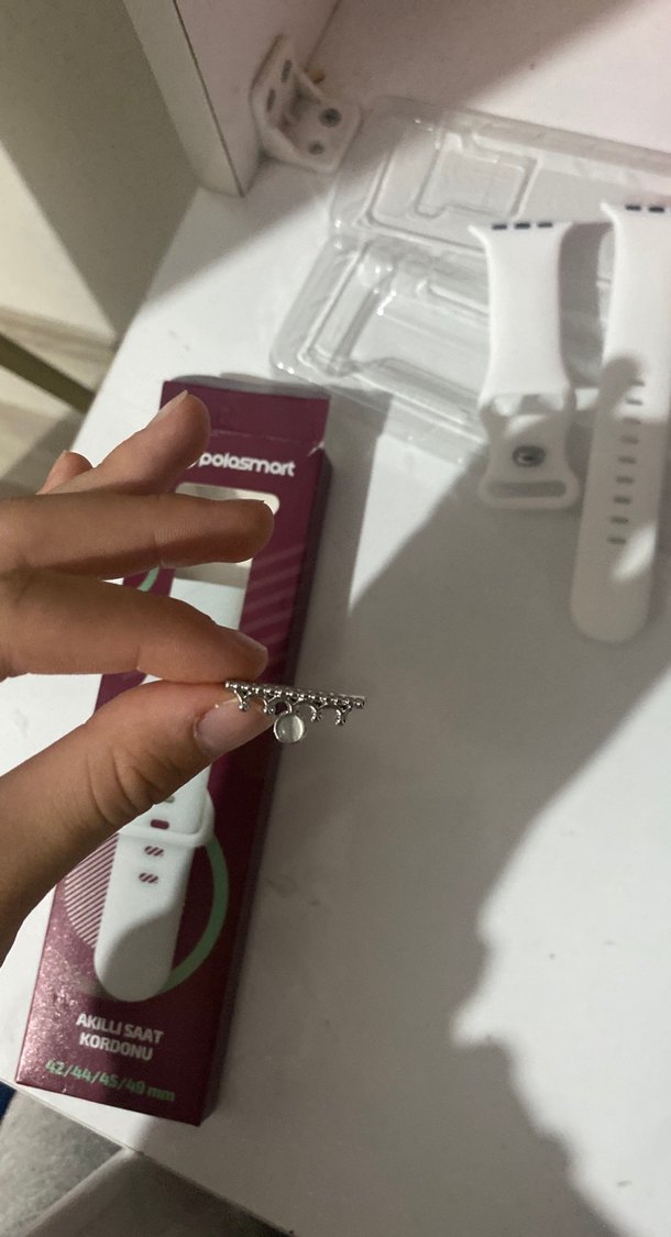 Beyaz Akıllı Saat Kordonu 42-44-45-49 mm - Görsel 3