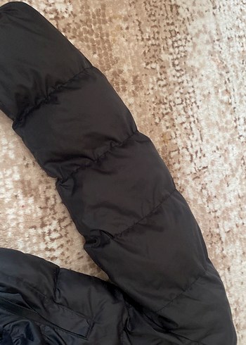 Siyah Kadın Midi Boy Kışlık Fermuarlı Ceket - Görsel 2