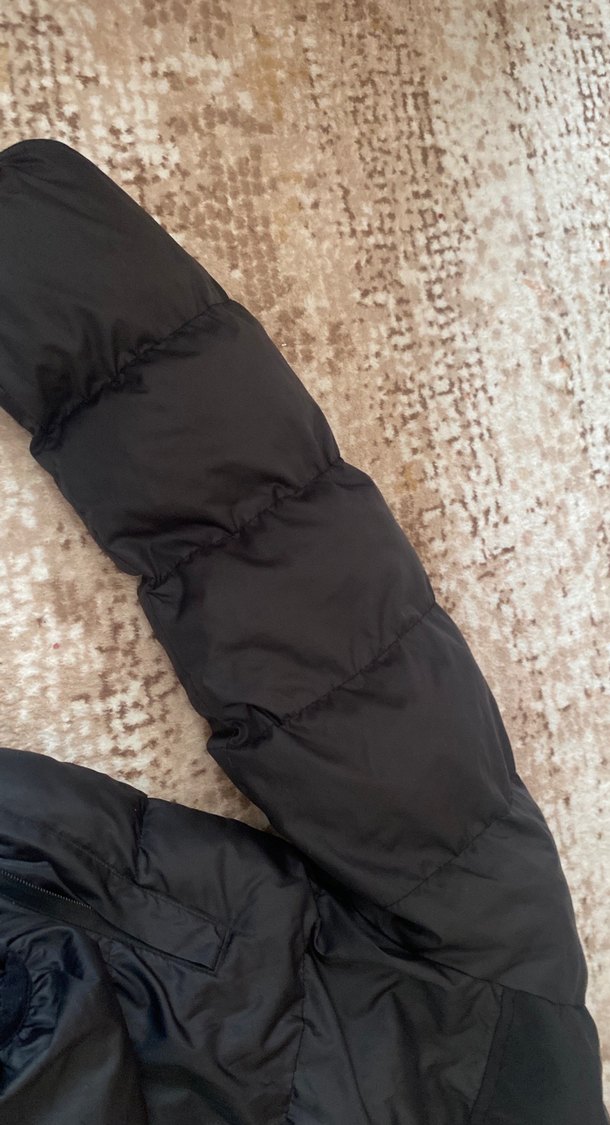 Siyah Kadın Midi Boy Kışlık Fermuarlı Ceket - Görsel 2