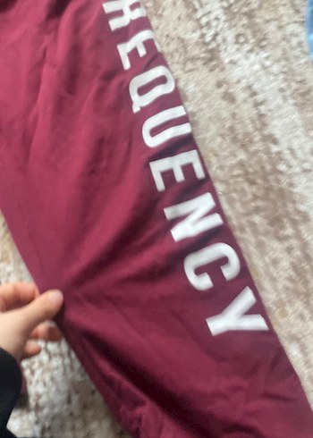 Bordo Fermuarlı Kadın Eşofman Altı - Görsel 3