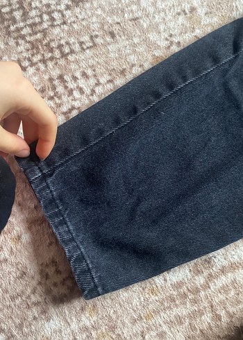 Gri Kadın Bol Kesim Denim Pantolon - Görsel 2