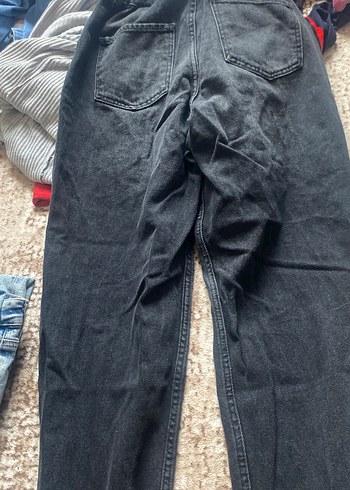 Gri Kadın Bol Kesim Denim Pantolon - Görsel 5