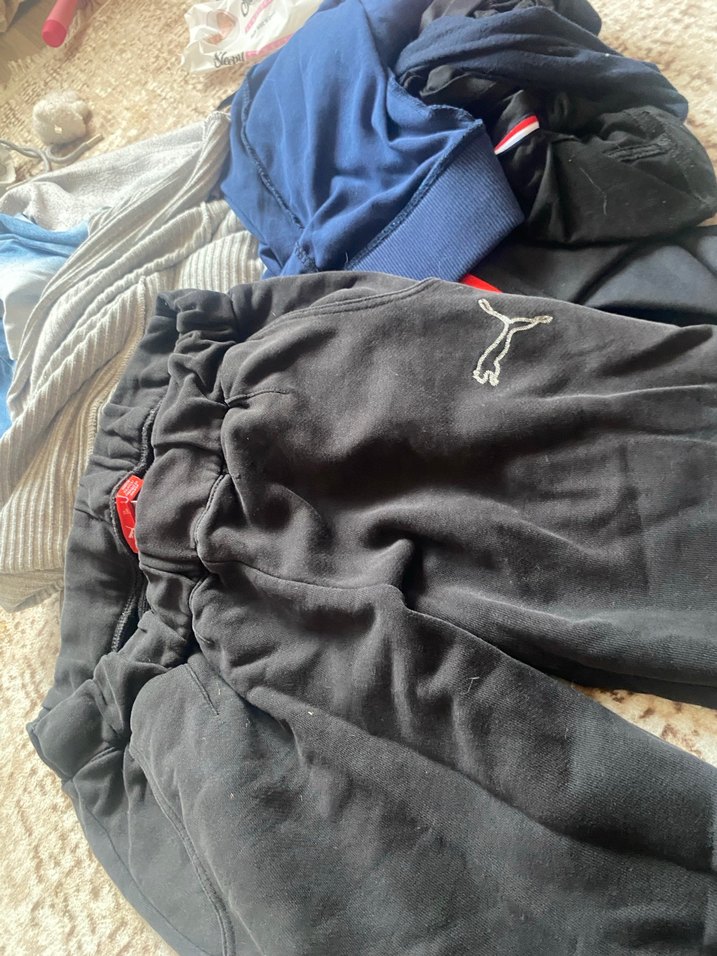 Boys Fitted Grey Sweatpants with Belt - Görsel 2