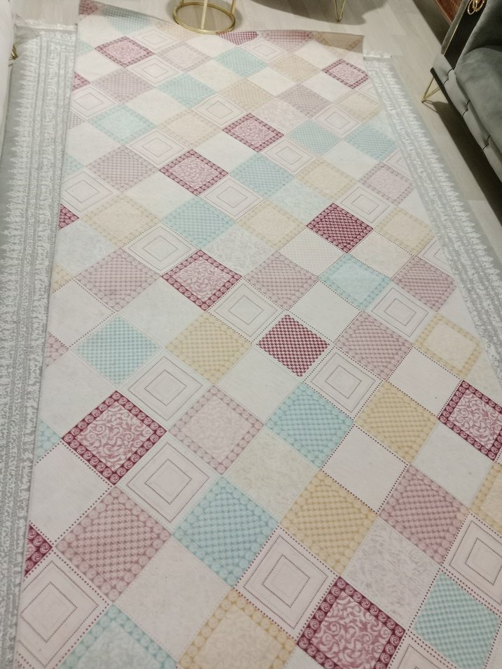 Pastel Renkli Bohem Desenli Halı - Görsel 4