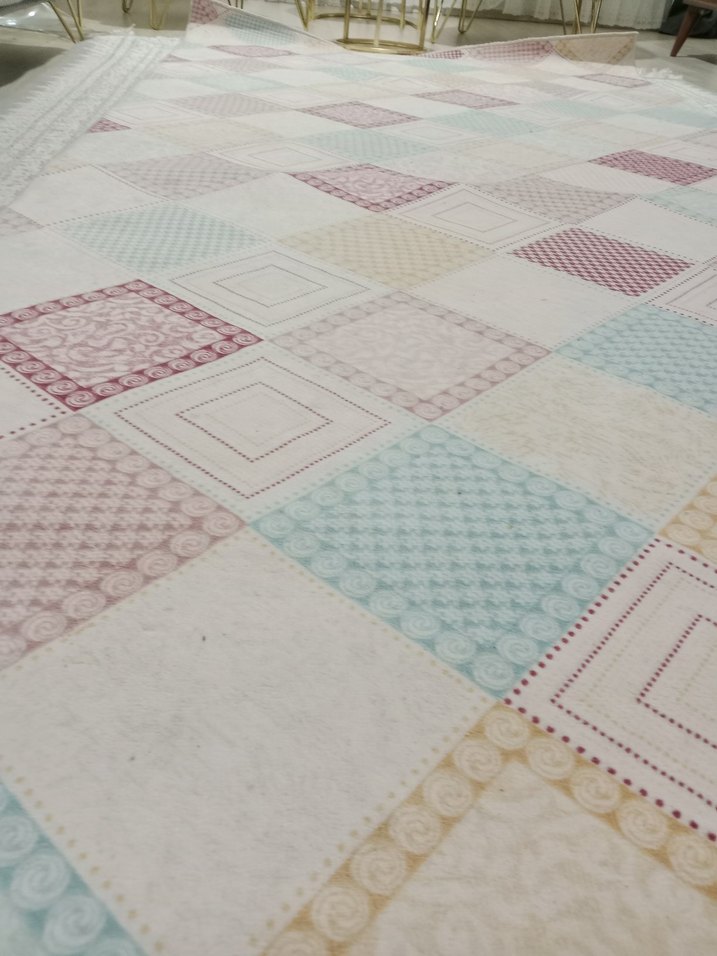 Pastel Renkli Bohem Desenli Halı - Görsel 3