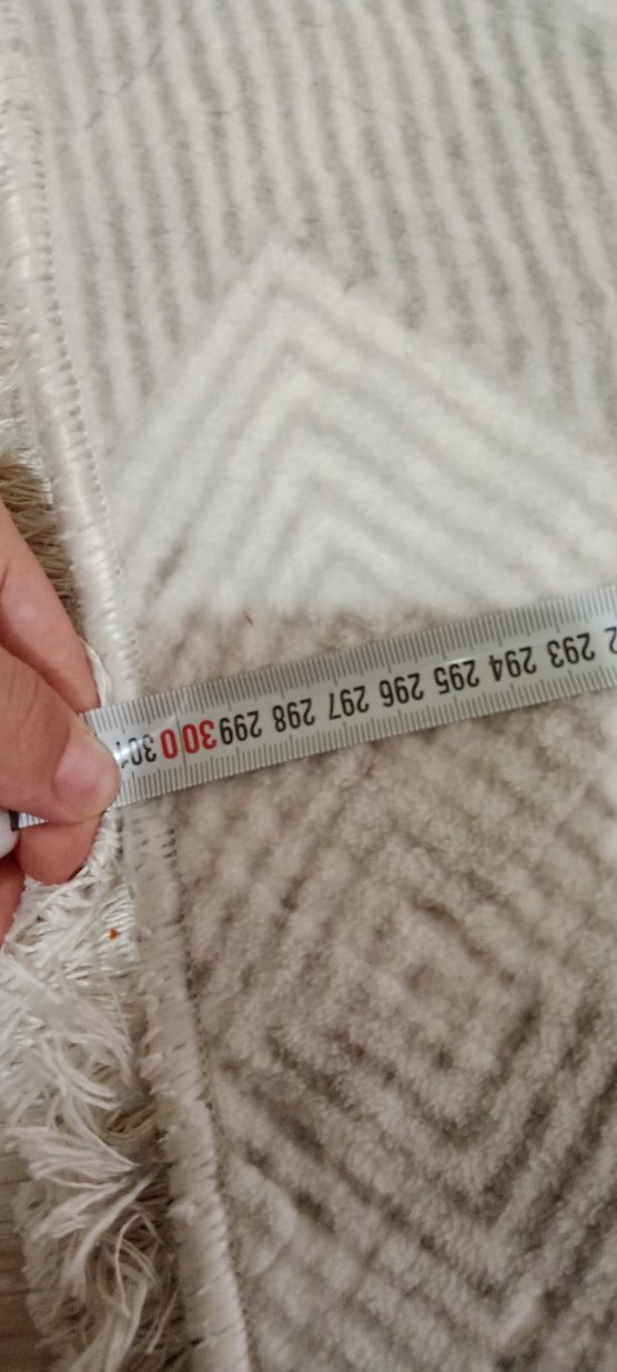 Modern Klasik Gri Kareli Halı - Görsel 4