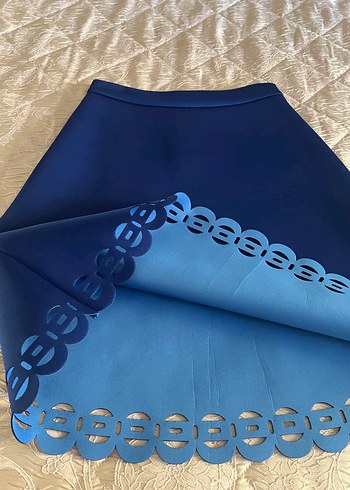 Parlak Mavi Midii Etek - Görsel 5