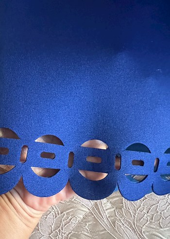 Parlak Mavi Midii Etek - Görsel 3