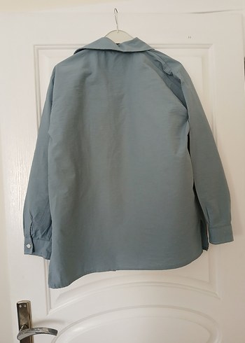 Mavi Rahat Kesim Kadın Keten Takım - Görsel 5