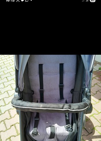 Gri Bebek Arabası ve Oto Koltuğu Seti - Görsel 5
