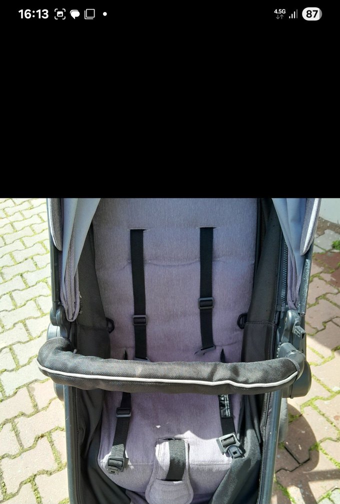 Gri Bebek Arabası ve Oto Koltuğu Seti - Görsel 5