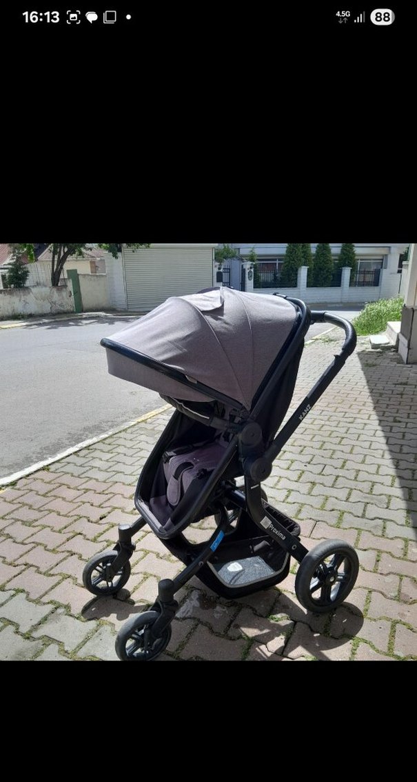 Gri Bebek Arabası ve Oto Koltuğu Seti - Görsel 3