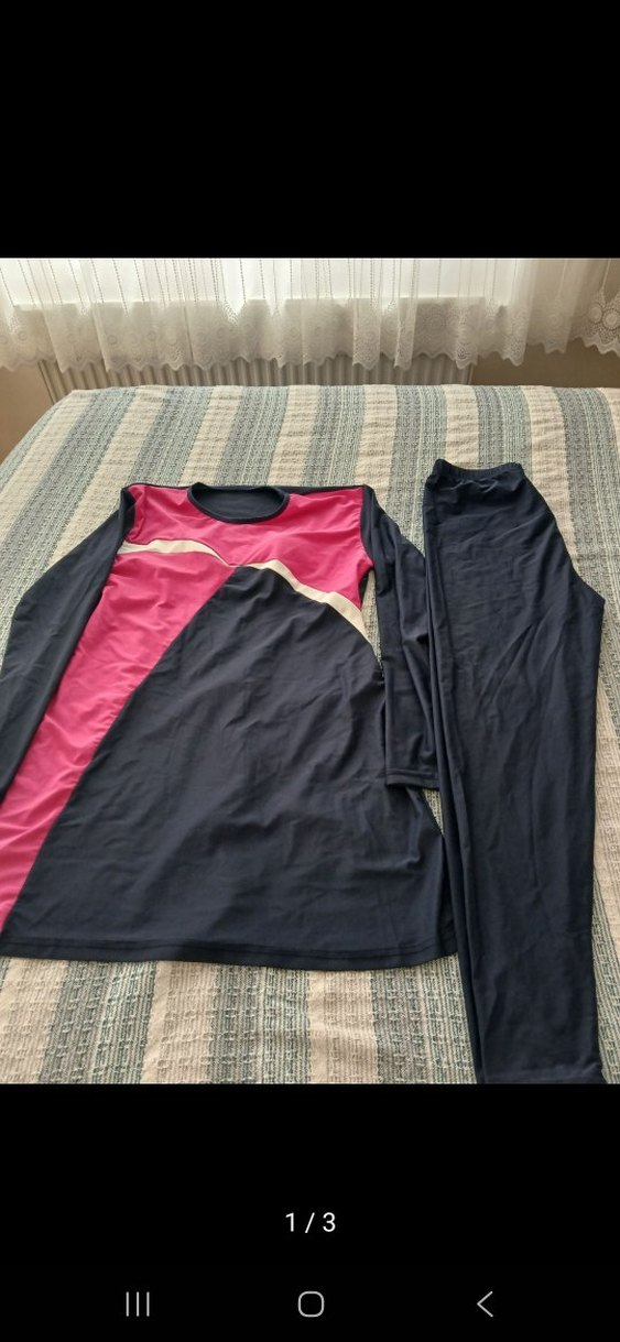 Siyah Uzun Kollu Kadın Eşofman Takımı - Görsel 3