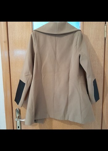 Kahverengi Kemerli Deri Kısa Kadın Ceket - Görsel 6