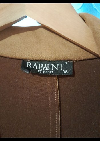 Bej Süet Uzun Kadın Trençkot - Görsel 5