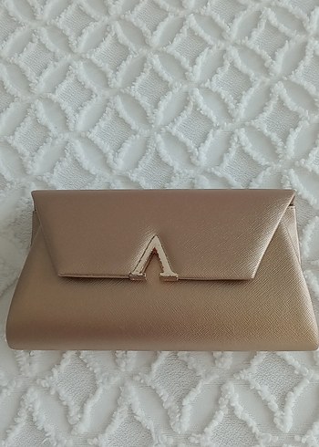 Bej Parlak Deri Kadın Portföy Çanta - Görsel 2