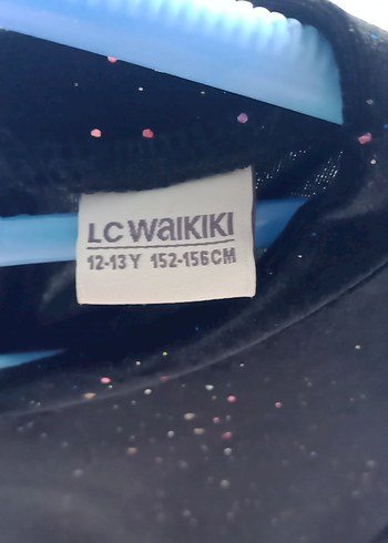 Uzun Kollu Işıltılı Siyah simli kadife kız çocuk Elbise - Görsel 2