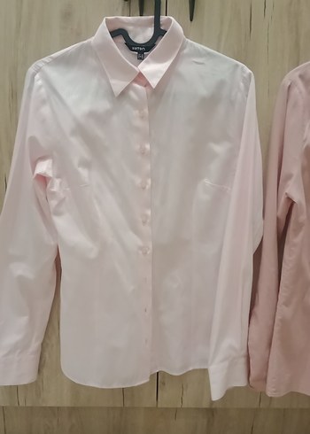 Pembe Uzun Kollu Kadın Gömlek - Görsel 5