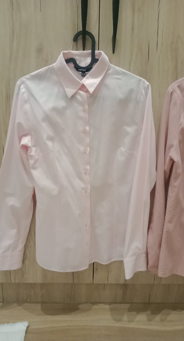 Pembe Uzun Kollu Kadın Gömlek - Görsel 5