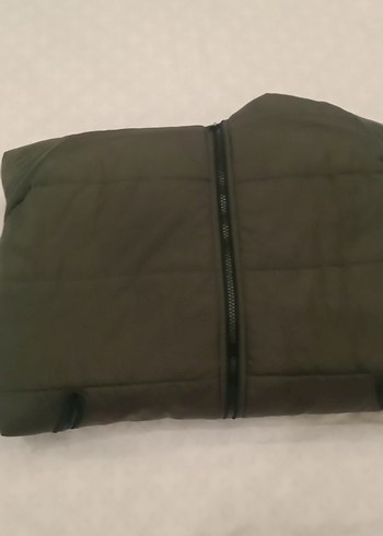 Uzun Kesim Gri Fermuarlı Kadın Kış Montu - Görsel 4