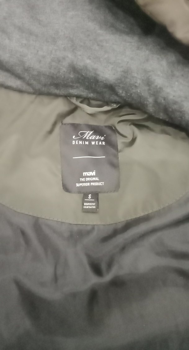 Uzun Kesim Gri Fermuarlı Kadın Kış Montu - Görsel 2