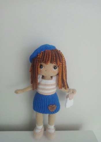 El Örgüsü Kahverengi Saçlı Bebek - Görsel 2