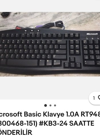 Kablolu Siyah Standart Klavye - Görsel 4