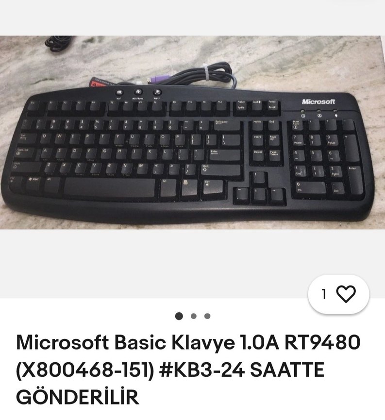 Kablolu Siyah Standart Klavye - Görsel 4