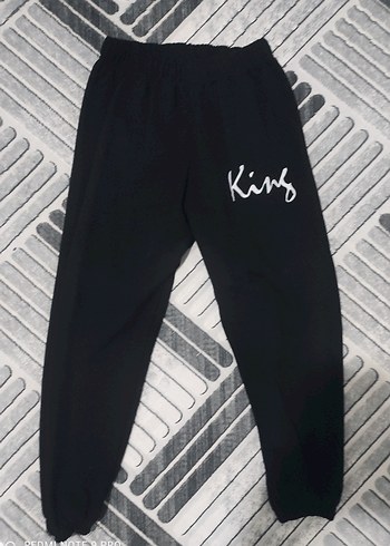 Siyah Rahat Kesim Erkek Eşofman Altı - Görsel 3