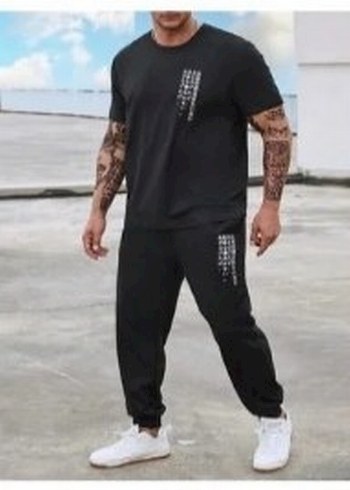 Siyah Erkek Rahat Kesim Eşofman Altı - Görsel 3