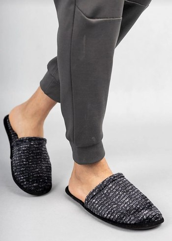 Gri Erkek Ev Terliği - Görsel 2