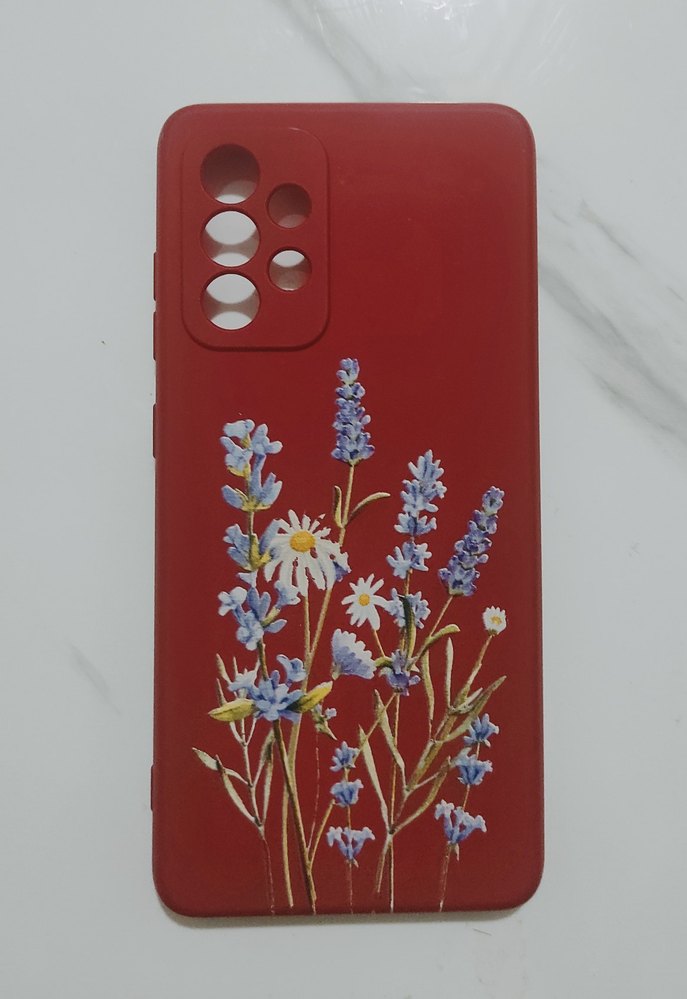 Kırmızı Bohem Dantel Desenli Telefon Kılıfı - Görsel 2