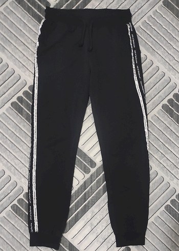 Siyah Bağcıklı Bağlamalı Kadın Eşofman Altı - Görsel 3