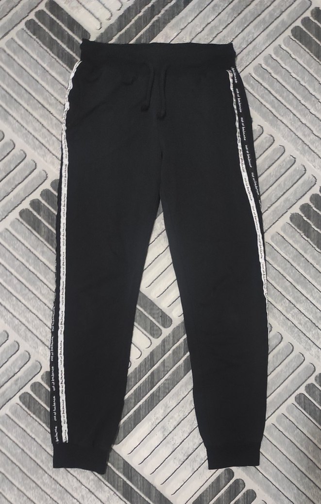 Siyah Bağcıklı Bağlamalı Kadın Eşofman Altı - Görsel 3