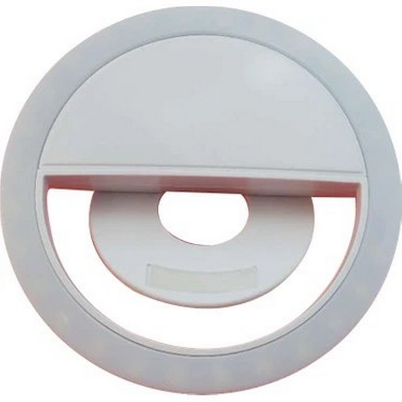 Beyaz Telefon Tutucu ve Dolgulu Işık - Görsel 2